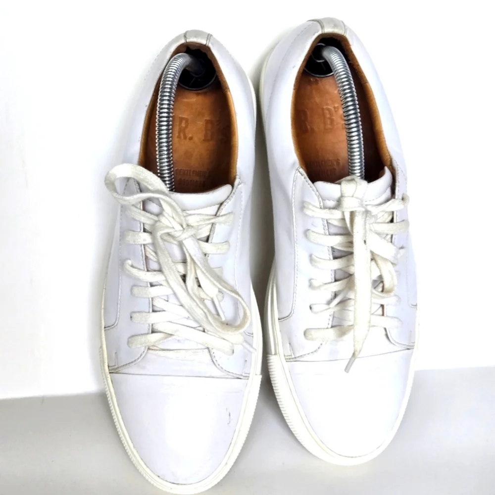 Mr. B’s Fashion for Aldo’s White Leather Sneakers size 8